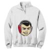 NuBlend ® 1/4 Zip Cadet Collar Sweatshirt Thumbnail
