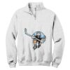 NuBlend ® 1/4 Zip Cadet Collar Sweatshirt Thumbnail