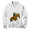 NuBlend ® 1/4 Zip Cadet Collar Sweatshirt Thumbnail