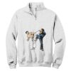 NuBlend ® 1/4 Zip Cadet Collar Sweatshirt Thumbnail