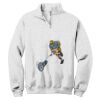 NuBlend ® 1/4 Zip Cadet Collar Sweatshirt Thumbnail