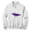 NuBlend ® 1/4 Zip Cadet Collar Sweatshirt Thumbnail