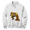 NuBlend ® 1/4 Zip Cadet Collar Sweatshirt Thumbnail