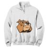 NuBlend ® 1/4 Zip Cadet Collar Sweatshirt Thumbnail