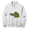 NuBlend ® 1/4 Zip Cadet Collar Sweatshirt Thumbnail