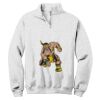 NuBlend ® 1/4 Zip Cadet Collar Sweatshirt Thumbnail