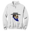 NuBlend ® 1/4 Zip Cadet Collar Sweatshirt Thumbnail