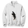 NuBlend ® 1/4 Zip Cadet Collar Sweatshirt Thumbnail
