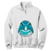 NuBlend ® 1/4 Zip Cadet Collar Sweatshirt Thumbnail