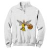 NuBlend ® 1/4 Zip Cadet Collar Sweatshirt Thumbnail