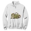 NuBlend ® 1/4 Zip Cadet Collar Sweatshirt Thumbnail