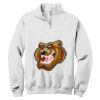 NuBlend ® 1/4 Zip Cadet Collar Sweatshirt Thumbnail