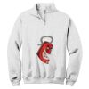 NuBlend ® 1/4 Zip Cadet Collar Sweatshirt Thumbnail