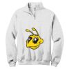 NuBlend ® 1/4 Zip Cadet Collar Sweatshirt Thumbnail