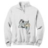 NuBlend ® 1/4 Zip Cadet Collar Sweatshirt Thumbnail