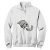 NuBlend ® 1/4 Zip Cadet Collar Sweatshirt Thumbnail