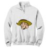 NuBlend ® 1/4 Zip Cadet Collar Sweatshirt Thumbnail