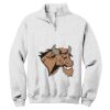 NuBlend ® 1/4 Zip Cadet Collar Sweatshirt Thumbnail