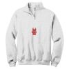 NuBlend ® 1/4 Zip Cadet Collar Sweatshirt Thumbnail