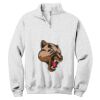 NuBlend ® 1/4 Zip Cadet Collar Sweatshirt Thumbnail