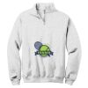 NuBlend ® 1/4 Zip Cadet Collar Sweatshirt Thumbnail