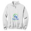 NuBlend ® 1/4 Zip Cadet Collar Sweatshirt Thumbnail