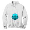 NuBlend ® 1/4 Zip Cadet Collar Sweatshirt Thumbnail