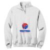 NuBlend ® 1/4 Zip Cadet Collar Sweatshirt Thumbnail