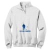 NuBlend ® 1/4 Zip Cadet Collar Sweatshirt Thumbnail