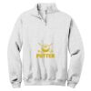 NuBlend ® 1/4 Zip Cadet Collar Sweatshirt Thumbnail