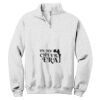 NuBlend ® 1/4 Zip Cadet Collar Sweatshirt Thumbnail