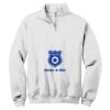 NuBlend ® 1/4 Zip Cadet Collar Sweatshirt Thumbnail